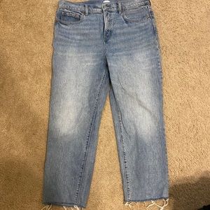 Old Navy Light-wash jeans with raw hem.